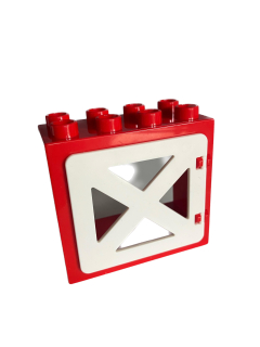 Lego Duplo okno červenobílé